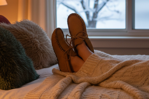 Leather Slippers.
