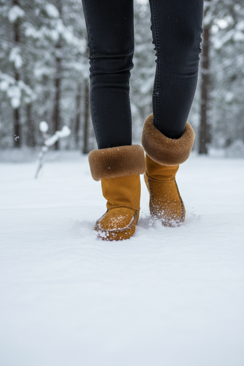 Sheepskin Cuff Boots