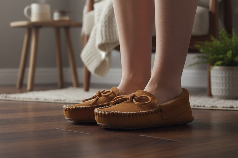 Suede Sheepskin Slippers   Canada