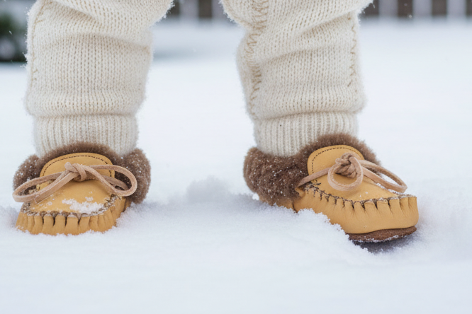 Children's Sheepskin Slippers