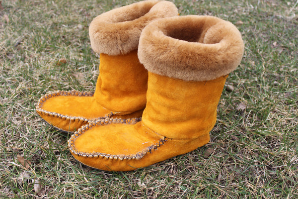 Sheepskin Cuff Boots