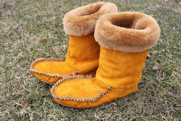 Sheepskin Cuff Boots