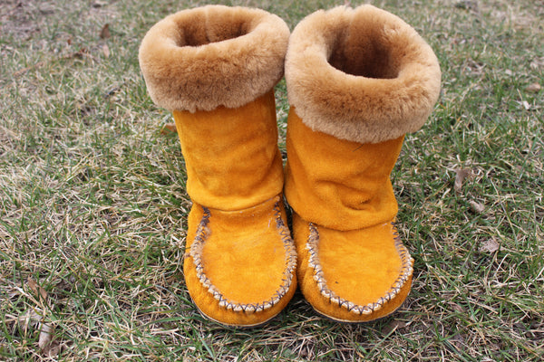 Sheepskin Cuff Boots