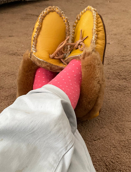 The Sheepskin Cuff Slipper